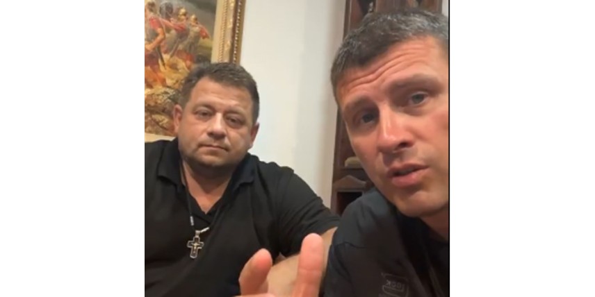 полк. Николай Марков и Ивелин Михайлов / снимка: кадър от видео ФБ