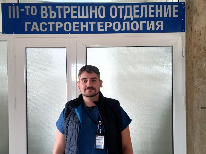 Д-р Георги Попов от Трето вътрешно отделение по Гастроентерология