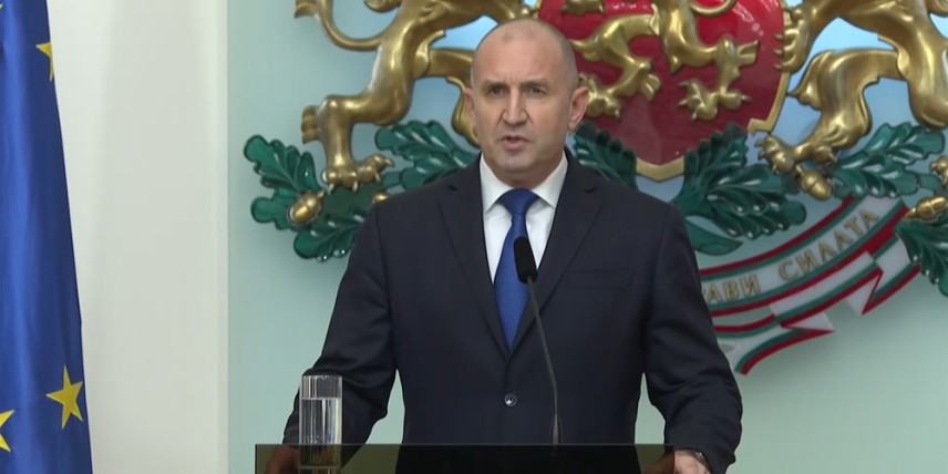 Президентът Румен Радев / снимка: кадър Нова тв